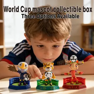 New 2026 cute mascot dolls from the United States, Canada, and Mexico, cartoon figurines, figurines, and gifts (1 box of 3)