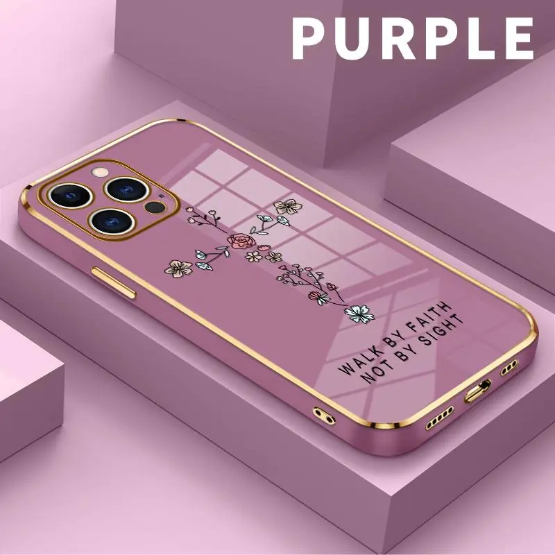1.2mm Durable Shockproof Silicone TPU Bumper Smartphone Case - Flower Cross Pattern, Gentle Hand Feel, Drop Protection Cover for iPhone Series Handheld Devices (17 Pro Max,16 E Pro Max,15 Plus,14,13,12,11,Air,XR,XS) Casing
