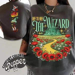 Off to See the Wizard Shirt, Yellow Brick Road Shirt, Wizard of Oz Shirt, We're Off Wizard Shirt, Wizard Witch Emerald City Tshirt