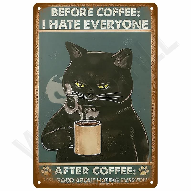 8x12inch Vintage Tin Sign  Home Decor Items Wall Decor Art Wall Mural Room Decoration Items Decor Men Retro Metal Sign Plate Bar Posters