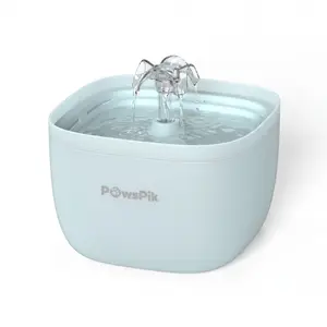 PawsPik® PURE-01 Automatic Plastic Cat Water Fountain, White