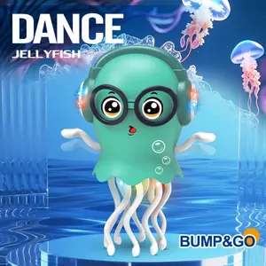 New magical dancing jellyfish, electric light-up musical jellyfish toy for children, fun and funny stress-relief toy, children's gift, birthday gift, holiday gift (batteries not included, requires three AA batteries)