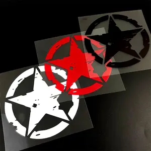 Star Pattern Car Sticker, Waterproof Vinyl Decal for Auto Windows, Bumpers, Motorcycle Fuel Tanks, Helmets, Scooters, Car Exterior Decoration Accessories, Sticker for Cars