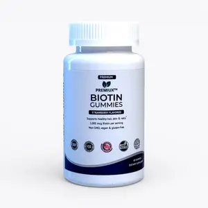 Premiux Biotin Gummies 5000mcg — Hair, Nails & Skin, Beauty, Gummy