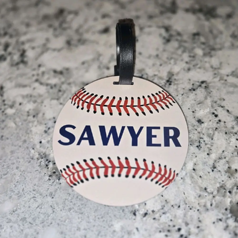 Custom Sport Bag Tags - Baseball - Soccer - Basketball - Volleyball - Cheer - Golf - Tennis - and more!