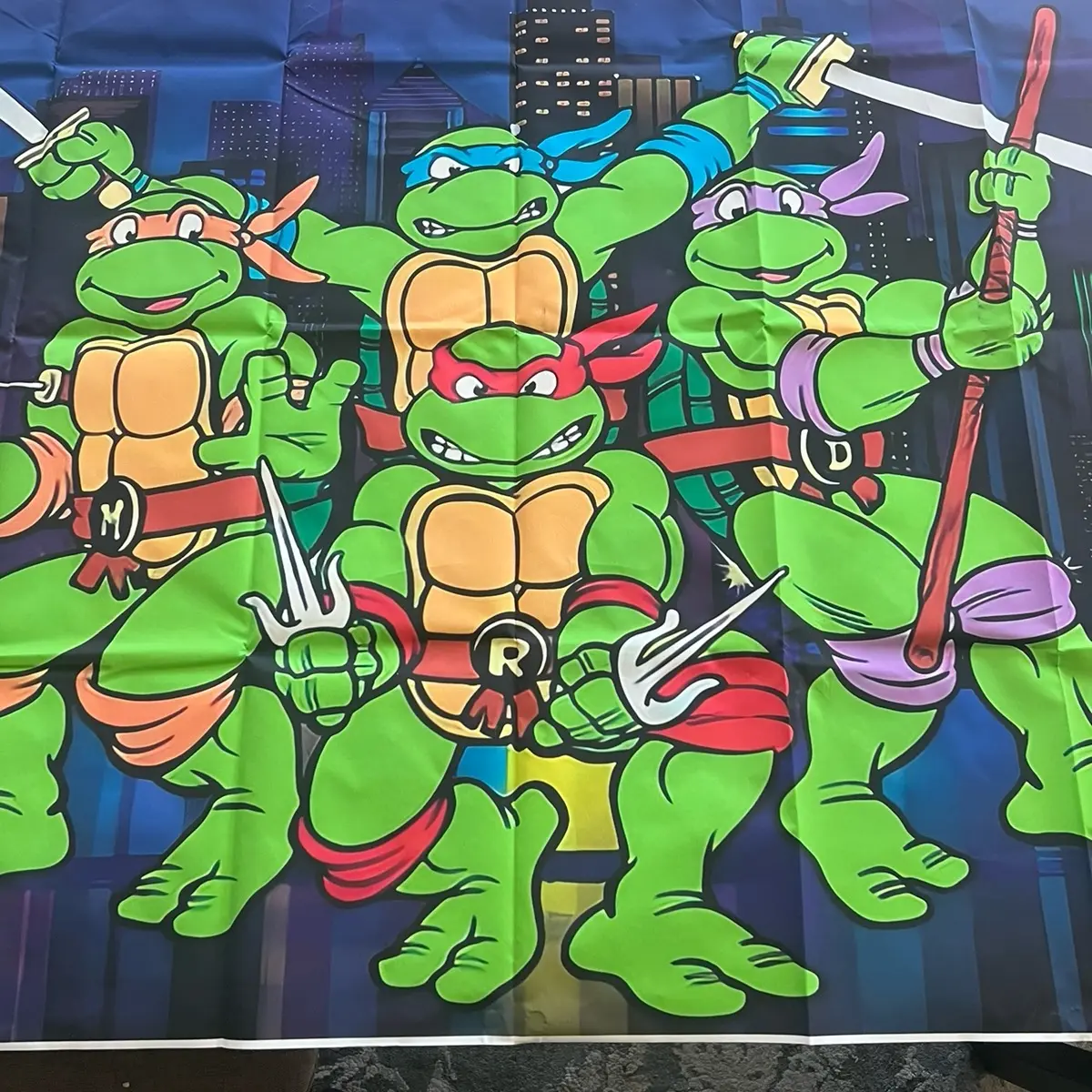 TMNT Birthday Banners for Kids - Party Hanging Decorations Teenage Ornaments