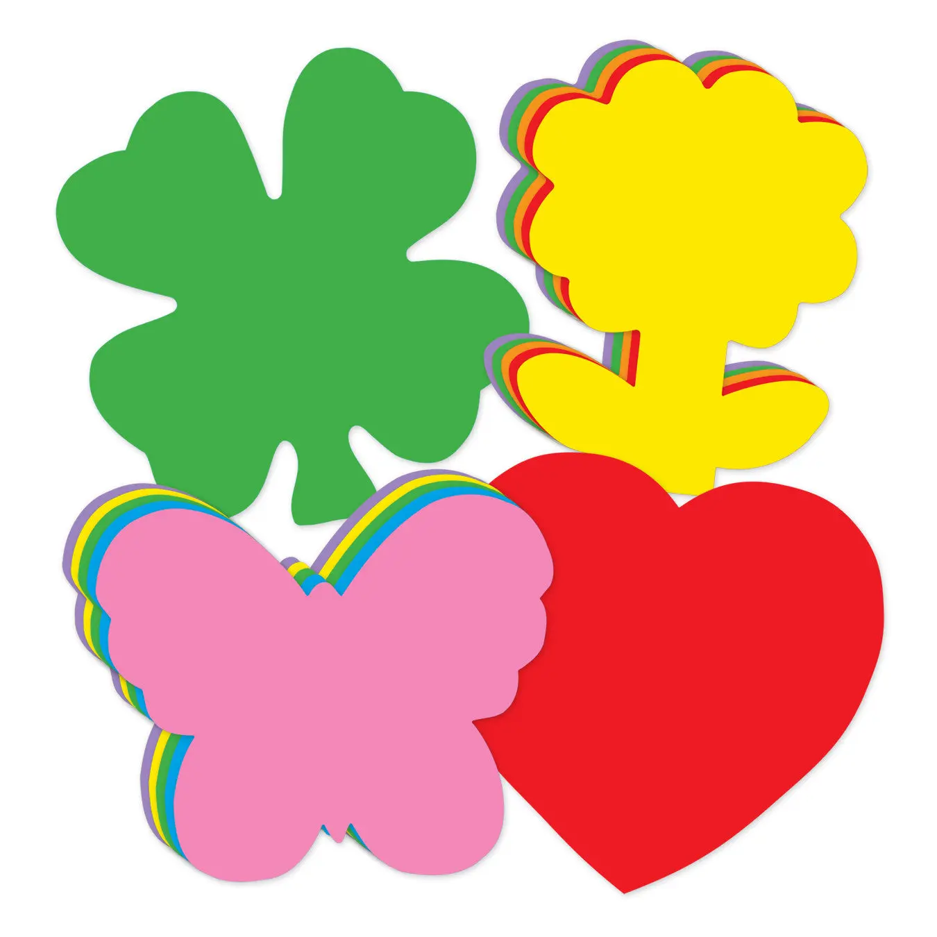 SHAPES ETC. Small Cut-Out Set - Spring, Decorative Art Tool for Construction Paper Scrapbooking, DIY Craft Projects