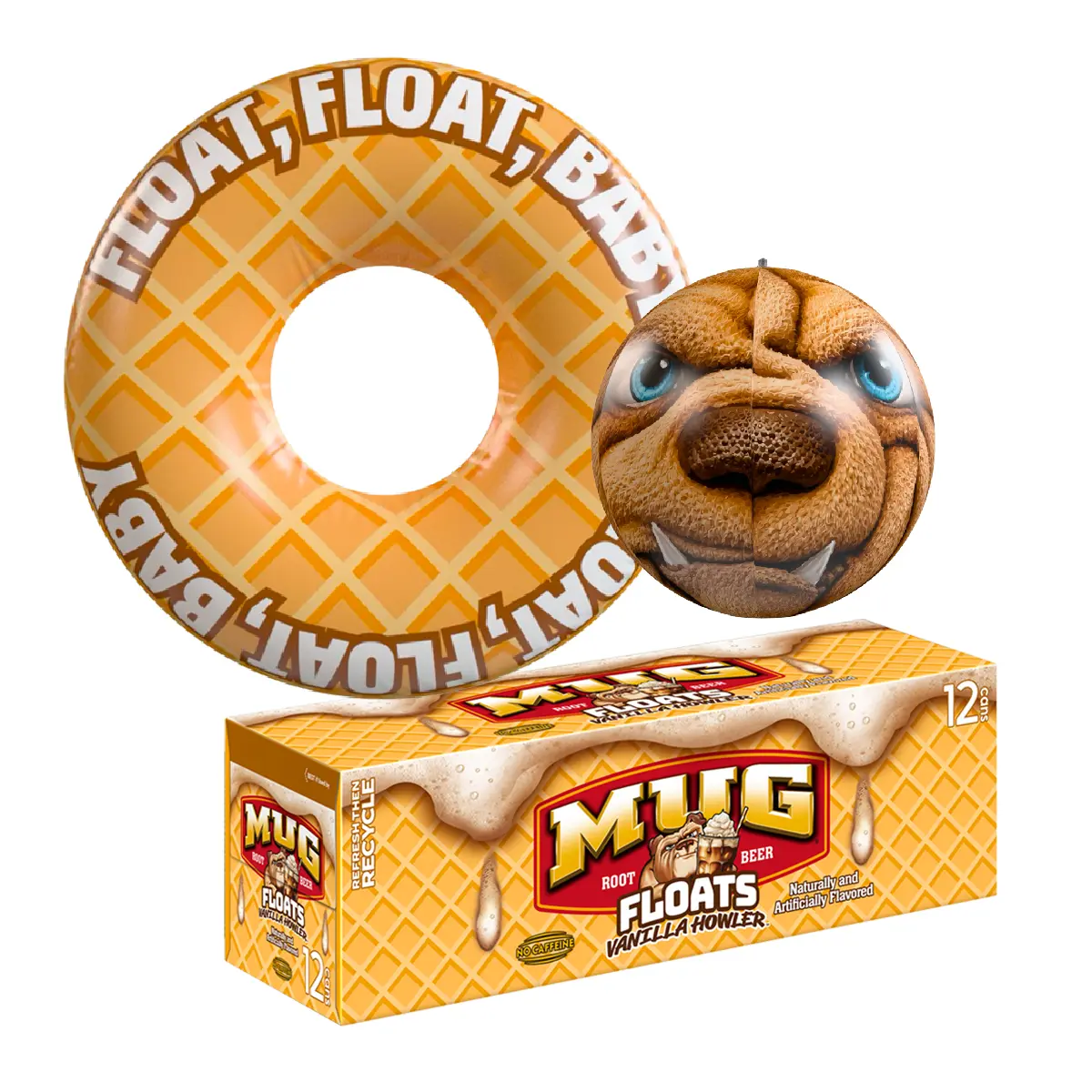 Mug Howler 12pack with pool floaties Mug Howler 12pack with pool floaties