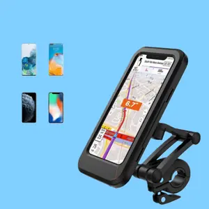 Upgraded Single-Hand Operation Bicycle Smartphone Holder, Easy Installation, Road Bike One-Touch Mount, Motorcycle Phone Stand, 360 Waterproof
