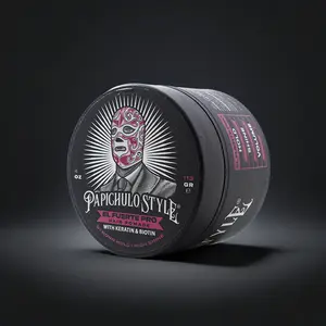 Papichulo Style El Fuerte PRO Biotin Gel with Keratin for Strong Hold High Shine and Bold Volume Water Based No Flakes Made in USA