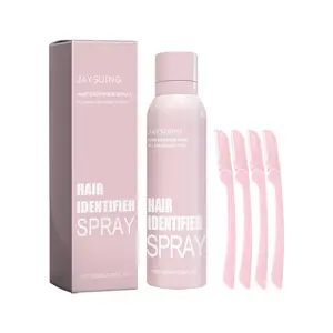 Hair Identifier Spray and Dermaplaner Set, Removing Unwanted Hair, Natural Ingredients Hair Removal Body Care Skin Care Spray Lotion