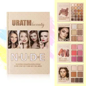 43-Color Book-Style Makeup Palette – 4-Layer Foldable All-in-One Kit with Eyeshadow, Blush, Contour & Highlighter, Long-Lasting Waterproof, Travel-Friendly for Daily & Glam Looks