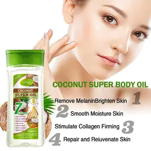 Coconut Massage Oil Natural Plant Extract Gentle Skin Friendly Super Oil 7 Efficiency Soothing Body Moisturizing Absorption Fast Protection Unisex