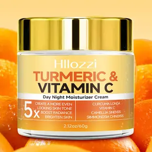 Turmeric & Vitamin C Moisturizing Cream, Daily Brightening & Deep-Moisturizing Firming Facial Cream, Hydrating and Nourishing Skin Care Day and Night Face Cream for Women and Men, Daily Moisturizing Blend