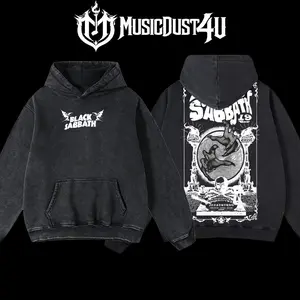 MusicDust4U  Black Sabbath "The End" Tour Ouija  Design Hoodie 100% Premium Cotton 230gsm Washed Unisex Classic Fit American Made for Everyday Comfort