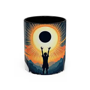 AmeriCraft Prints Ceramic Mug Solar Eclipse Design