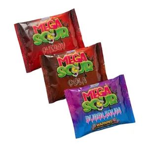 Barnett's Mega Sour Balls 3.7oz Bags - Bubble Gum, Cola & Cherry Flavours - UK's Sourest Candy - Imported Candy in Exciting Flavours