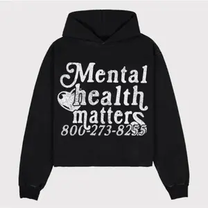Mental Health Matters Graphic Print Pullover Hoodie casual hoodie Casual Classic, Gimp Hoodie, Desinger Hoodies, Hoodies Cropped
