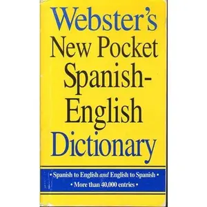 USED-New Pocket Spanish - English Webster's Dictionary by unknown author (Unknown)