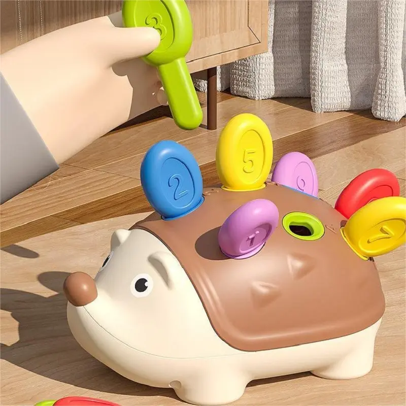 Fine Motor Toys for Toddlers, Hedgehog Learning Counting & Sorting Montessori Educational Sensory Toy, Multi Activity Playset, Development Sensory Gifts for Kids Boys Girls, Learning Materials, Blocks for Toddlers