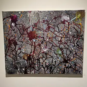 Self Sabotage spray paint canvas