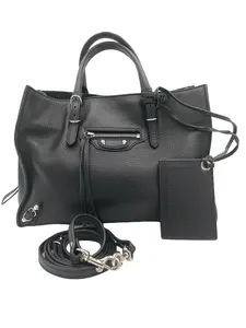 Pre-owned Balenciaga LAMBSKIN Shoulder Bags PAPIER A4 ZIP CLASSIC STUDS BAG