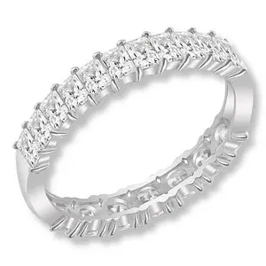 Radiance by Absolute™ 1.57ctw Round and Baguette Split Band Ring