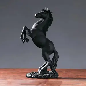 Resin Flying Horse Ornament, Modern Horse Statue, Modern Living Room Fortune Decoration, Office Decoration, Home Decor, Room Decor