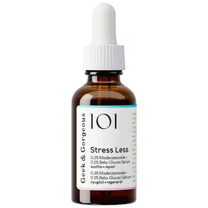 Geek & Gorgeous Stress Less 0.3% Madecassoside + 0.2% Beta-Glucan Serum for Sensitive Skin Repair - Vegan, Fragrance-Free, 30ml