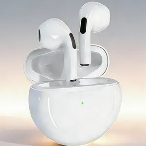 True Wireless Bluetooth Earphones, Tws Wireless Headphones, Semi In Ear Headphones with Deep Bass, HD Mic, Auto Connect Feature, Touch Control Panel, Lightweight Sweat Resistant Earbuds, Charging Case for Office, Gym, Daily Activities