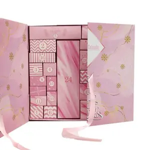 Christmas Countdown Calendar Gift Box, Time-Release Blind Box, New Year Surprise Dual Door Packaging, Creative Empty Box, Christmas Gift Box