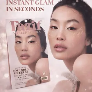 Fazit Makeup Patches Rose Gold Glitter Freckles for a Fun Glittery Look Instant Glam in Seconds Limited Edition