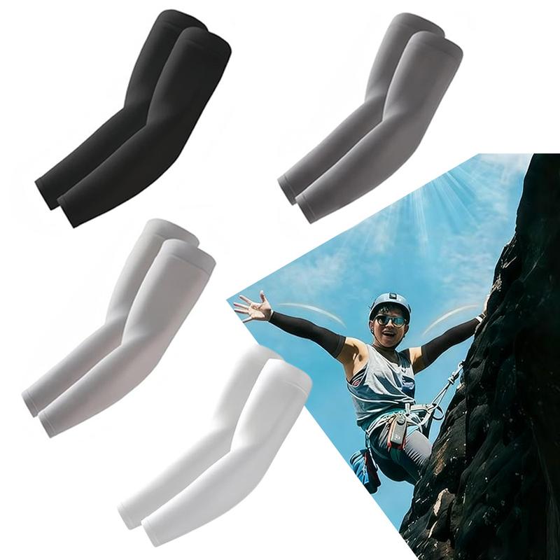 4 Pairs Arm Sleeves, Cooling UV Sun Protection Sports Compression for Men/Women,Motorcycle Protectors Elbow Support
