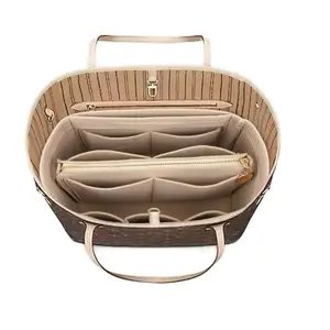 Never Full INSERT ORGANIZER with Multiple Compartments and Zipper Pockets for Easy Access and Organization