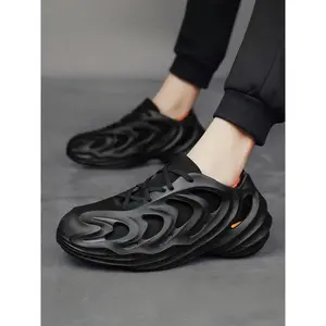 Coconut Removable Hole Sneakers for Men, Comfortable Athletic Trendy Shoes, Breathable Casual Footwear for Sport & Daily Wear, Sporty Sneakers