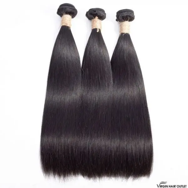 VirginHairOutlet - 10A Peruvian Hair | Straight | 100% Human Hair Bundles | Thick Smooth Natural | Color Easy Installation Long Lasting Hair Extensions | 285g |