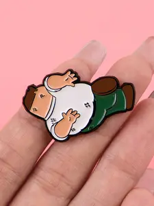 American Classic Cartoon Movie Metal Brooch, Fashion Zinc Alloy Accessory, Multifunctional Bag Sweater Decoration Badge, Durable Metal Pins