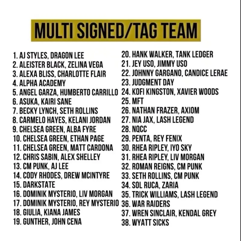 Multi sign/ Tag team