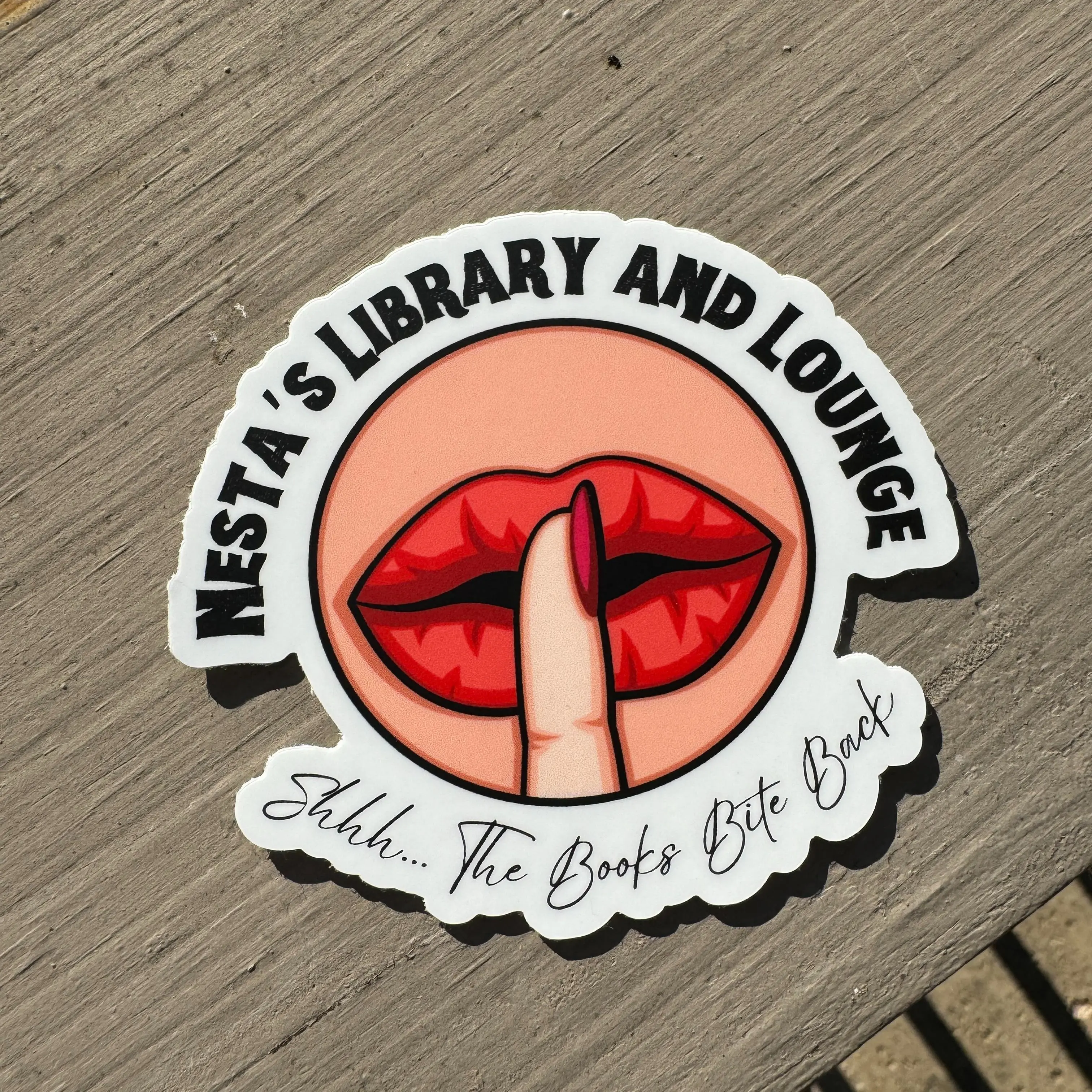ACOTAR Nesta's Library and Lounge Officially Licensed Book Sticker