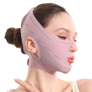 Graphene V-face Lifting Mask for Tighter Facial Contours Reduces Nasolabial Folds & Double Chin Comfortable Breathable Sleep Bandage