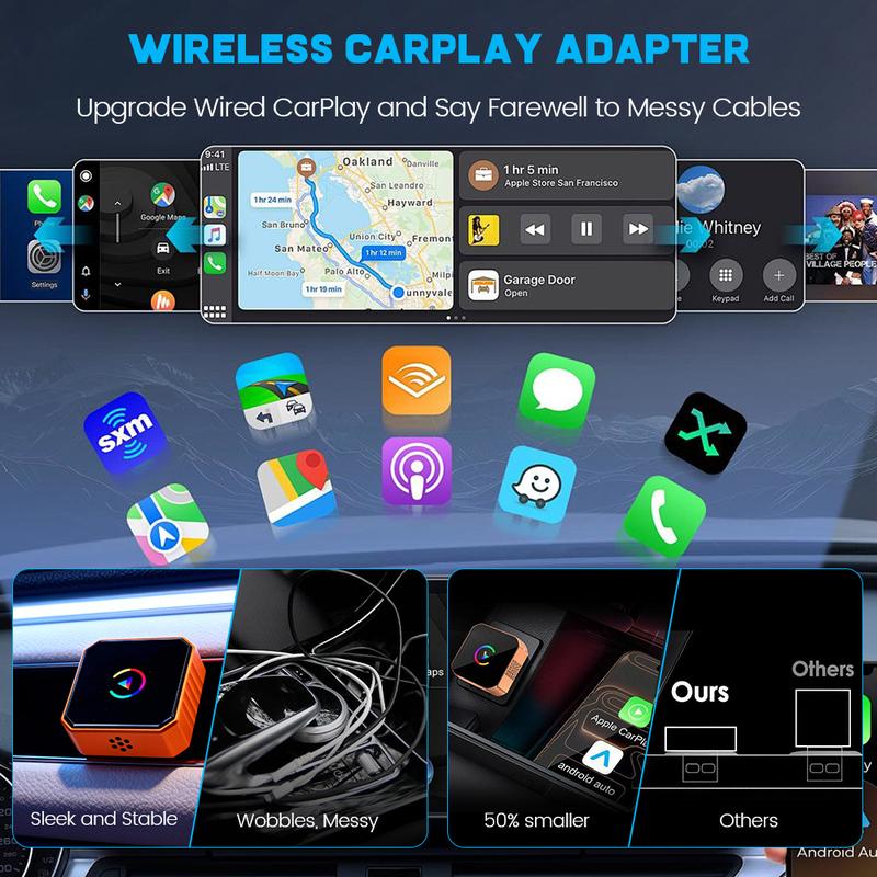 Wireless CarPlay & Android Auto Adapter 2026 – Plug & Play, No Delay, Hands-Free for iPhone & Android Wireless CarPlay & Android Auto Adapter 2026 – Plug & Play, No Delay, Hands-Free for iPhone & Android