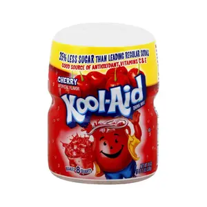 3x Kool-Aid Cherry Canister - Refreshing Drink Flavoring Powder Bundle 19oz