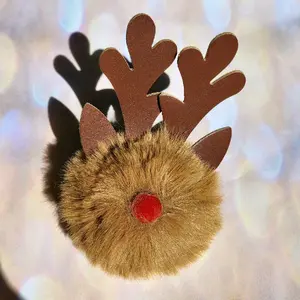 Christmas Pompom Keychains