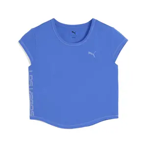 PUMA Womens Future..Archive Las Vegas Crew Neck Short Sleeve Casual Tops Casual - Blue
