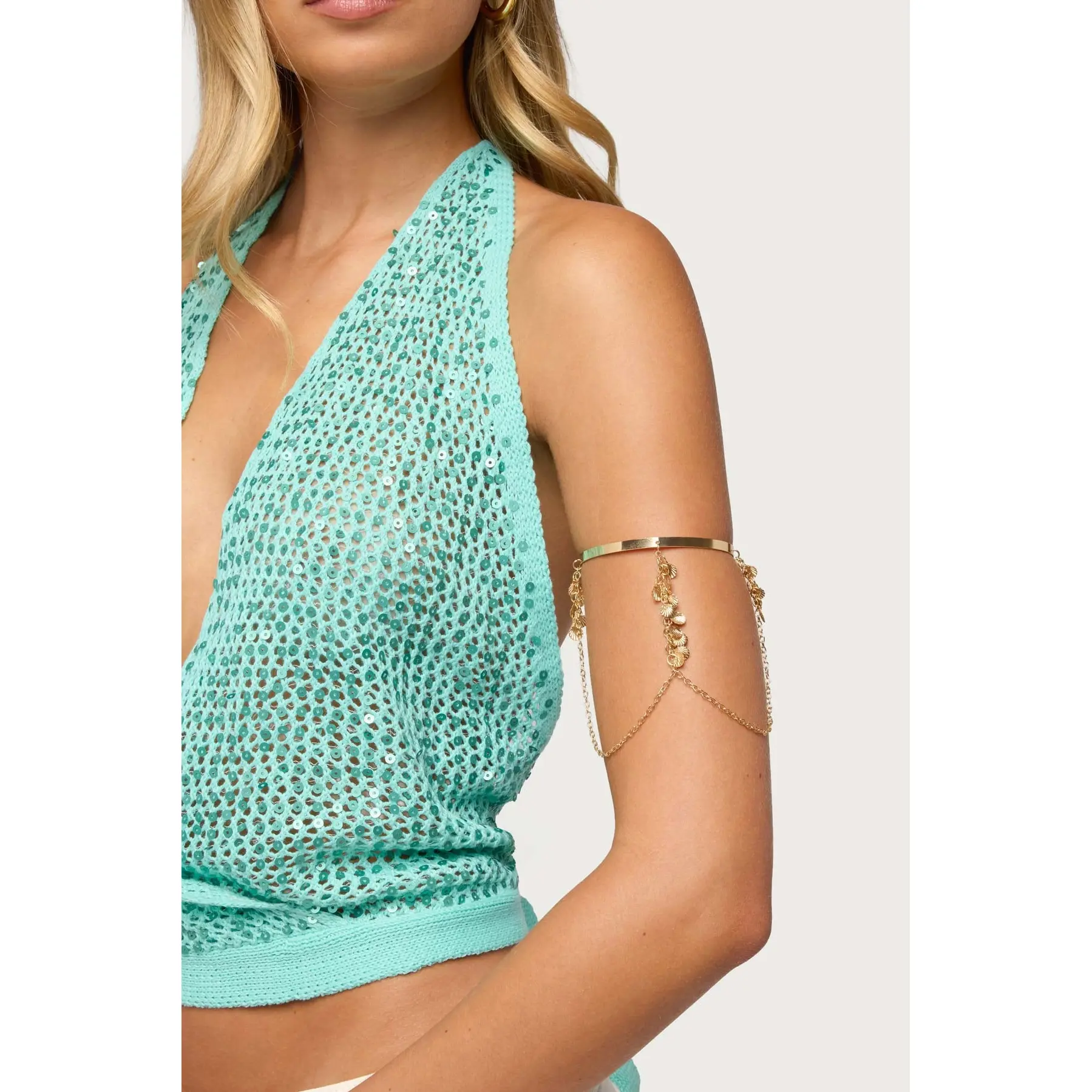 Island Drop Chain Arm Cuff