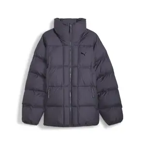 PUMA Mens Puffer Jacket Athletic Outerwear Casual Full Zip Pockets - Grey