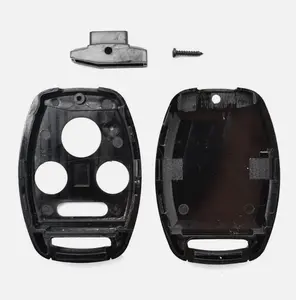 4 Button Remote Key Shell Case Compatible With DIY Repair Kit for Honda Civic 2006-2013