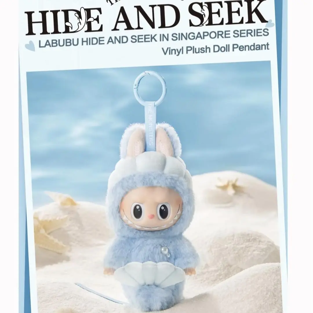 (Cat106)Labubu Hide And Seek In Singapore Series-Vinyl Plush Doll Pendant