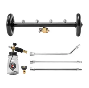 Tool Daily Undercarriage Pressure Washer 16 Inch, Dual-Function Undercarriage Cleaner with 1-Liter Foam Cannon,with 3 Pieces Extension Wand,3600 PSI