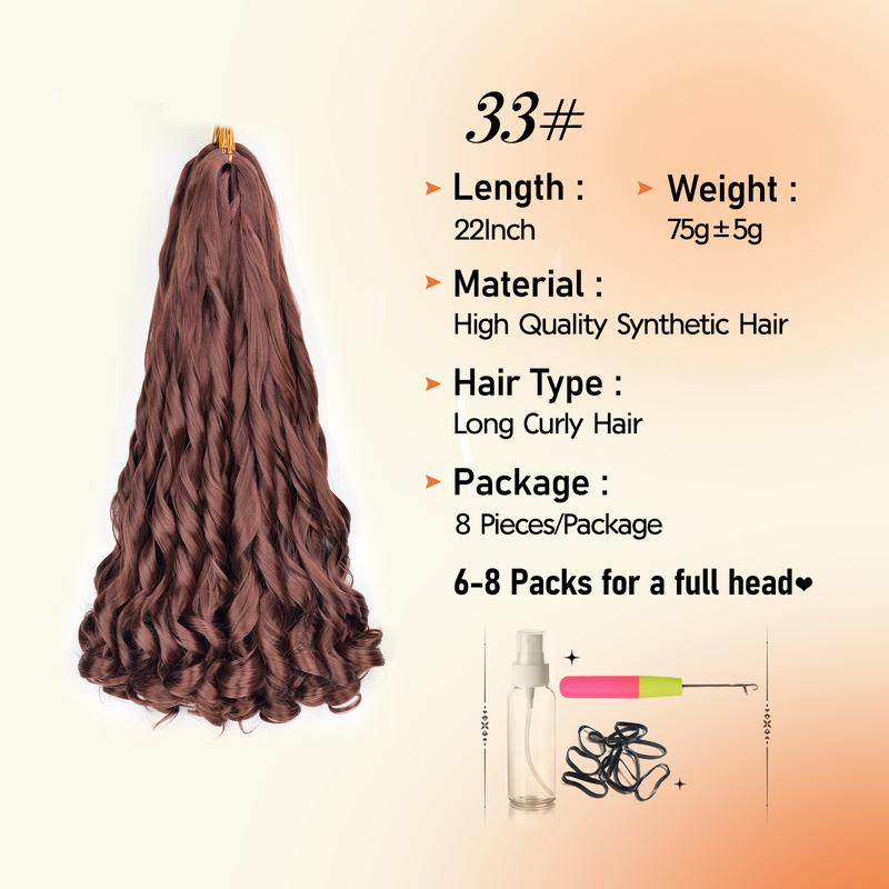 Synthetic French Curl Braiding Hair for Black Women 22Inch 8Packs Curly Braiding Hair for Box Braids 75g/Pack Bouncy French Curly Braiding Hair Extensions (22Inch,8 Packs,33#) Synthetic French Curl Braiding Hair for Black Women 22Inch 8Packs Curly Braiding Hair for Box Braids 75g/Pack Bouncy French Curly Braiding Hair Extensions (22Inch,8 Packs,33#)